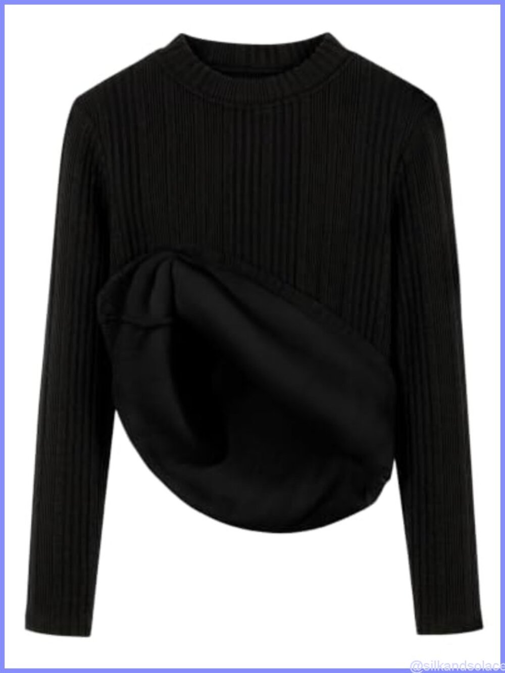 Womens Fleece Sweater Mock Neck Sherpa Lined Thermal Pullover